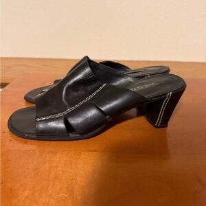 Westies Black Women's Heeled Sandals Leather Vintage